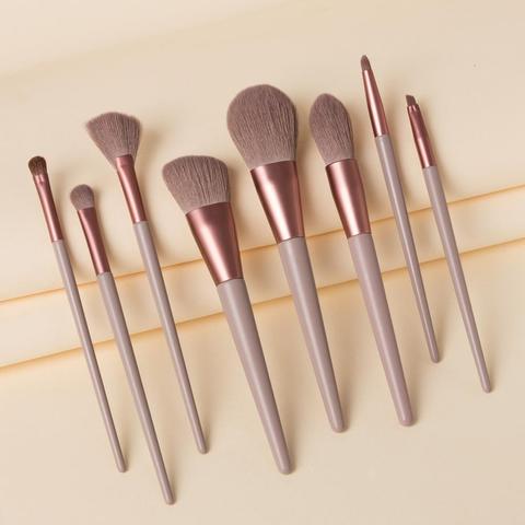 Large Makeup Brush Set White Concealer Foundation Blush Powder Blending Cosmetic Make Up Brushes Eyeshadow Fan Highlighter Brush ► Photo 1/6