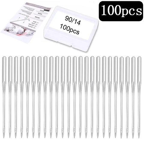 Imzay 100PCS Count Sewing Machine Needles Universal Home Machine Needles Large Eye Sewing Machine Needles For Quilting ► Photo 1/6