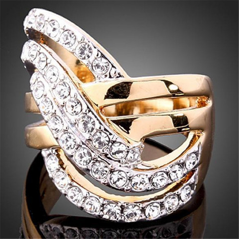 FDLK   Women Luxury Alloy Finger Band Inlaid Ring Jewelry Gift ► Photo 1/6