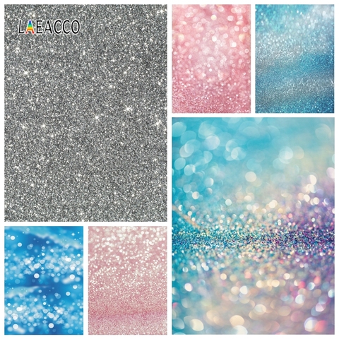 Laeacco Light Bokeh Glitters Shiny Spots Baby Portrait Photography Backgrounds Birthday Backdrops Wedding Photophone Photozone ► Photo 1/6