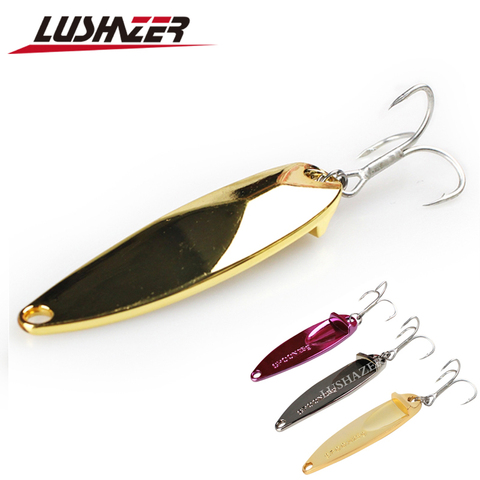 LUSHAZER fishing bait 15g 20g 25g carp fishing wobbler spoon lure metal baits isca artificial hard lures China spinnerbait ► Photo 1/6