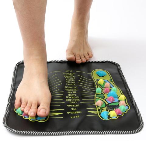 1Pc Acupuncture Cobblestone Foot Reflexology Massage Pad Walk Stone Square Foot Massager Cushion for Relax Body Pain Health Care ► Photo 1/6