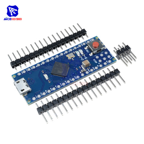 diymore ATMEGA32U4 ATMEGA32 Expansion Module Microcontroller for Arduino UNO R3 Nano Micro USB Interface with Pin ► Photo 1/4