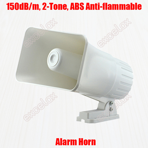 2-Tone Beep & Siren 150dB Loud High Volume White ABS Alarm Horn DC 12V Intrusion Car Vehicle Safety Fire Security Sound Speaker ► Photo 1/5