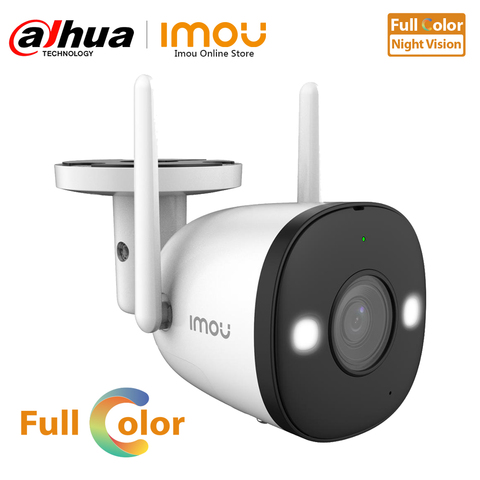 Imou Outdoor Wifi IP Camera Full Color Night Vision Sound Recording ONVIF Soft AP IP67 Weatherproof Surveillance Cam Bullet 2E ► Photo 1/6