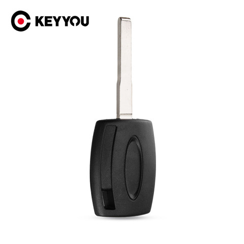 KEYYOU Transponder Key Case For Ford Fiesta Mondeo Focus C-Max S-Max Galaxy Kuga Ignition Transponder HU101 Key case shell ► Photo 1/6