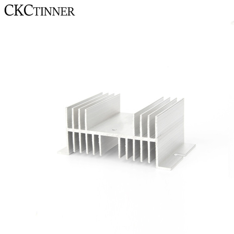 1pcs Aluminum Single Phase Solid State Relay SSR Heat Sink Base Small Type Heat Radiator Wholesale Hot for 10A to100A ► Photo 1/6