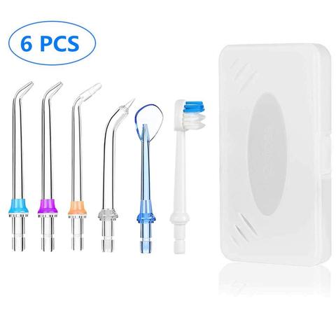 5x Replaceable Portable Dental Water Flosser Jet Tips Nozzle For Oral Irrigator Dental Water Floss Teeth Cleaner+Toothbrush Head ► Photo 1/6