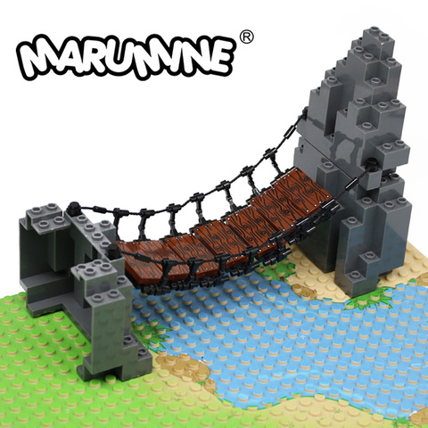 Marumine MOC Blocks Construction Set Drawbridge Mountain Building Bricks Bulk Parts Accessories Model Kit for 6+ Kids Boys Girls ► Photo 1/6