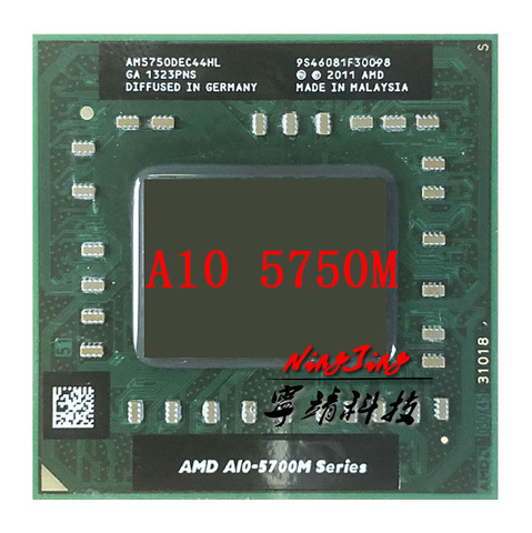 AMD A10-Series A10-5750M A10 5750M 2.5 GHz Quad-Core Quad-Thread CPU Processor AM5750DEC44HL Socket FS1 ► Photo 1/1