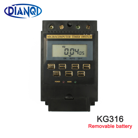 New KG316 10A Intelligent Microcomputer Programmable Electronic Timer Time Switch Relay Controller AC 220V ► Photo 1/6