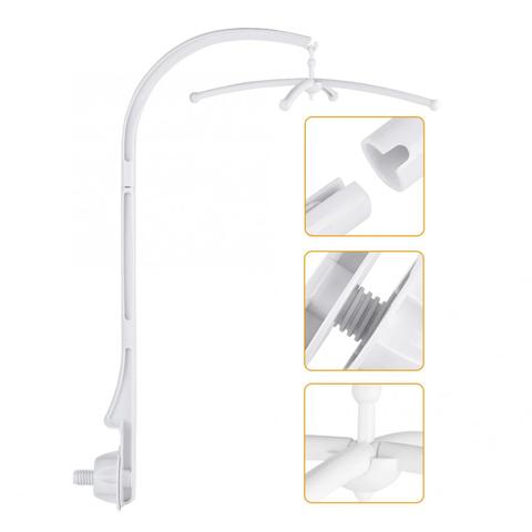 Baby Crib Holder White Rattles Arm Bracket Set Cot 360 Degree Rotating Cribs Bed Bell Toy Wind-up Baby Rotary Mobile Music Box ► Photo 1/6