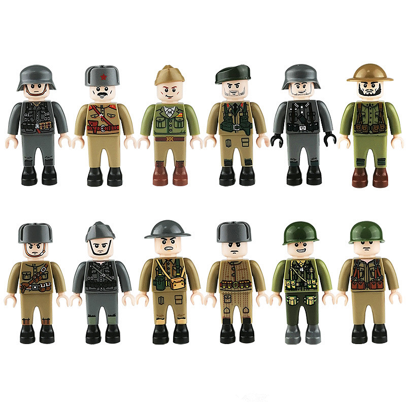 mini Blocks LEGO® compatible Military Minifigures WW2 Soviet Red Army Russia 