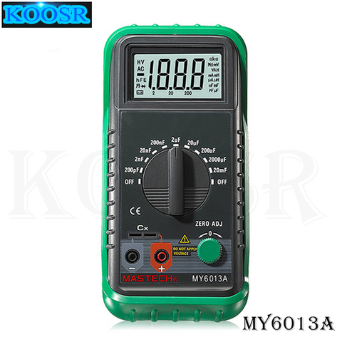 MASTECH MS6013A (MY6013A) Capacitor Tester Tecrep Portable Digital Capacitance Meter 200pF-20mF Electrical Test Diagnostic-tool ► Photo 1/1