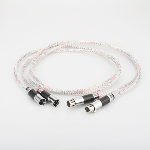 Valhalla Series XLR Balanced Interconnect Cable With Carbon Fiber XLR Plug 3Pin Male to Female Audio Balanced Cord Cable ► Photo 1/6