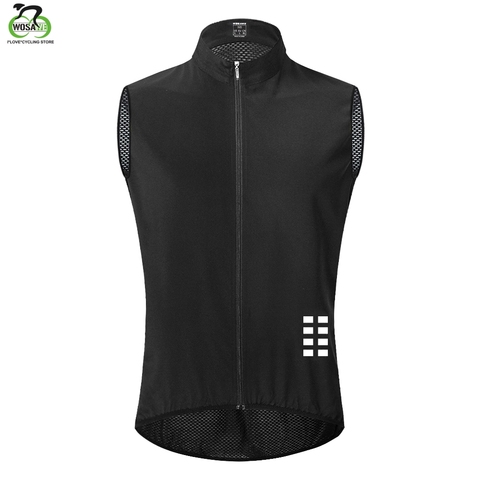 WOSAWE Cycling Vest Keep Dry And Warm Mesh Ciclismo Sleeveless Bike Bicycle Undershirt Jersey Winter Cycling Clothing Gilet ► Photo 1/6