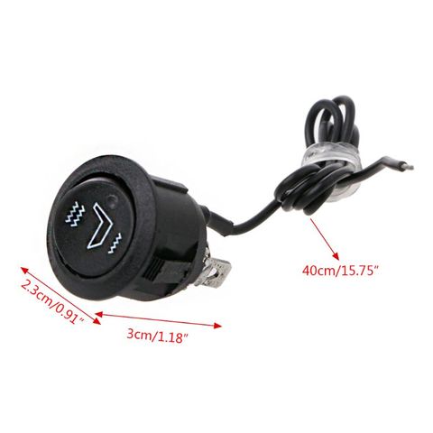 12V Universal 3 Pins Round Heater Motorcycle Car Seat Rocker Switch Control On/Off ► Photo 1/6