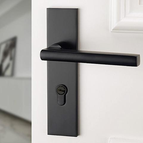 Aluminum Alloy Antique Room Door Lock with Keys/Screws Knob Lock Door Handle Anti-theft Furniture Security Home Improvement ► Photo 1/6