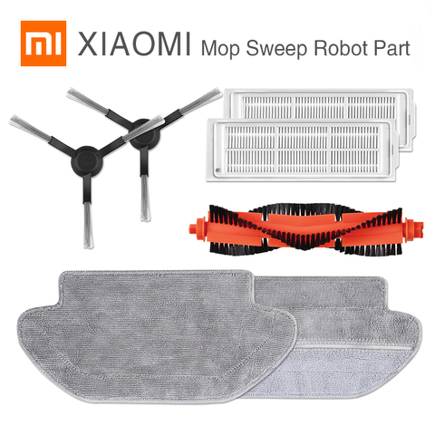 XIAOMI MIJIA Sweeping Mopping Robot Vacuum Cleaner STYJ02YM Original Spare Part Pack Kits Side Roller HEPA Filter Main brush Mop ► Photo 1/6