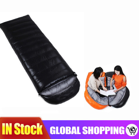 Sleeping Bag Ultralight Compact Goose Down Sleeping Bag Winter Waterproof Hiking Camping Sleeping Bag ► Photo 1/6