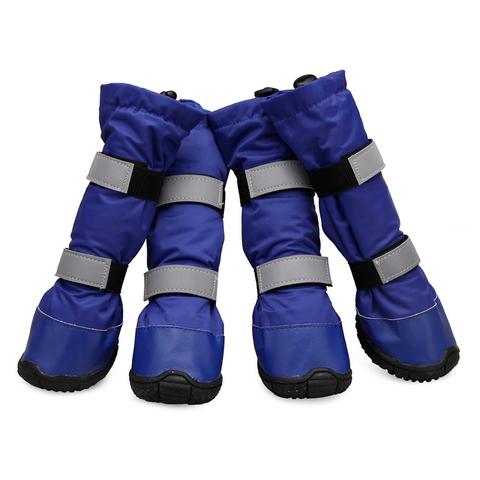 Luxury Dog Winter Boots Non-slip Dog Leggings Boots Large Dog Shoes Winter Black Dog Boots Waterproof Dog Booties For Large Dogs ► Photo 1/6