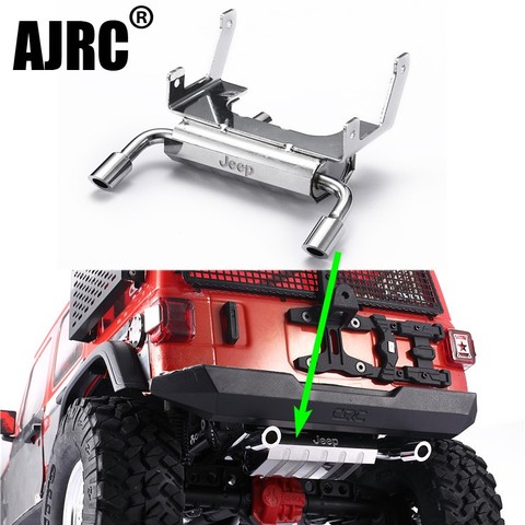 AXIAL SCX10 III Wrangler double pipe metal exhaust pipe simulation fuel tank exhaust pipe ► Photo 1/5