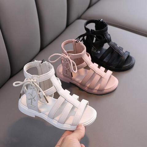 Summer fashion Roman children sandals High-top kids girls gladiator sandals toddler princess sandals high quality baby booties ► Photo 1/5