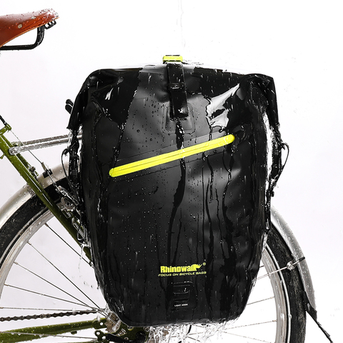 RHINOWALK Waterproof Bike Bag 27L Travel Cycling Bag Basket Bicycle Rear Rack Tail Seat Trunk Bags bicycle bags & panniers ► Photo 1/6