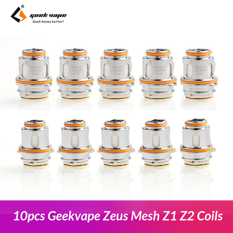 New 10pcs GeekVape zeus Mesh Z1 Z2 Coil 0.4ohm/0.2ohm Resistance for E-cig Zeus Sub Ohm Tank Atomizer ► Photo 1/6