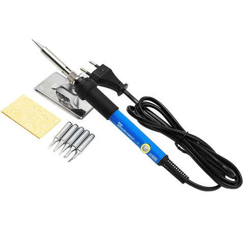 New Adjustable Temperature Electric Soldering Iron 220V 110V 60W 80W Welding Solder Rework Station Heat Pencil Tips Repair Tool ► Photo 1/6