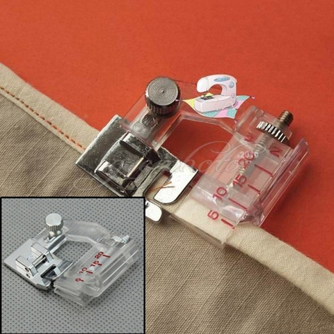 Adjustable Bias Tape Binding Foot Snap On Presser Foot For Brother Sewing Machine Accessories adjustable width binding ► Photo 1/6