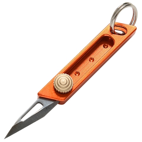 1Pcs Small Retractable Cutter Outdoor Mini Portable Utility Knife Paper Cutter High Hardness Carbon Steel Key Chain Tool ► Photo 1/6