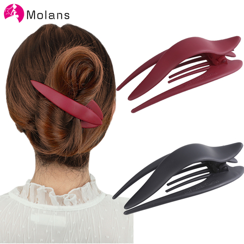 Molans New Simple Matte Duckbill Hair Claws Solid Color Hair Clips Hair Accessories For Women Colorful Hairpin Ponytail Headwear ► Photo 1/6