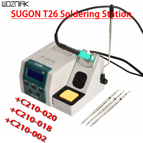 SUGON T26 Lead-free Soldering Station 2S Rapid Heating Soldering Iron Kit JBC handle universal 80W Power Heating System JBC Tip ► Photo 1/6