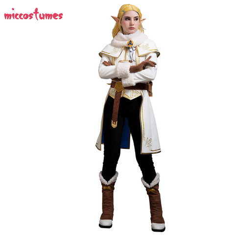 Zelda Winter Outfit Zelda botw Cosplay The Legend of Zelda Breath of the Wild Princess Zelda Cosplay Costume ► Photo 1/5