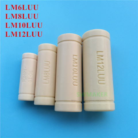 1pcs LM6LUU LM8LUU Solid Polymer LM10LUU LM12LUU Linear Bearing Bushing for Prusa DIY CNC Motion ► Photo 1/3