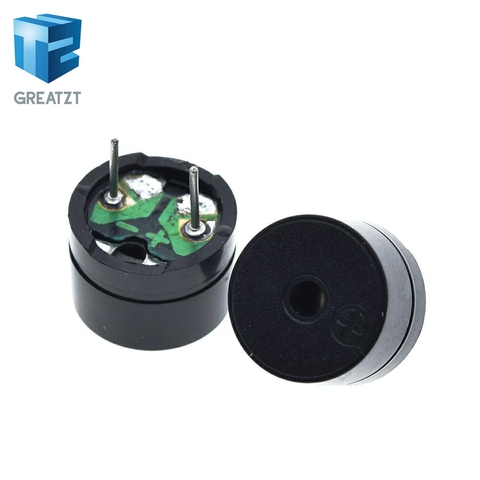 GREATZT 10pcs Universal passive buzzer electromagnetic impedance 16 ohms AC / 2KHz 3V 5V 12V Universal ► Photo 1/6