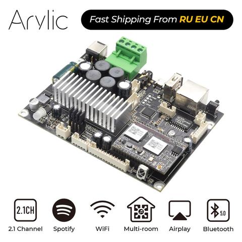 Up2Stream Amp V4 WiFi & Bluetooth 5.0 Stereo Amplifier Board 100W DC 12-24V Multiroom Audio Amplifier Board With Spotify Airply ► Photo 1/6