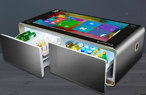 games interactive house table 130-liter double-door multi-function smart refrigerator smart digital table ► Photo 1/6