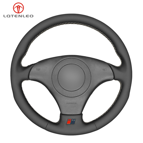 Black Artificial Leather DIY Car Steering Wheel Cover For Audi A8 (D2) 1998-2002 TT (8N) S4 (B5) S6 (C5) 1998-2001 S8 1998-2000 ► Photo 1/6