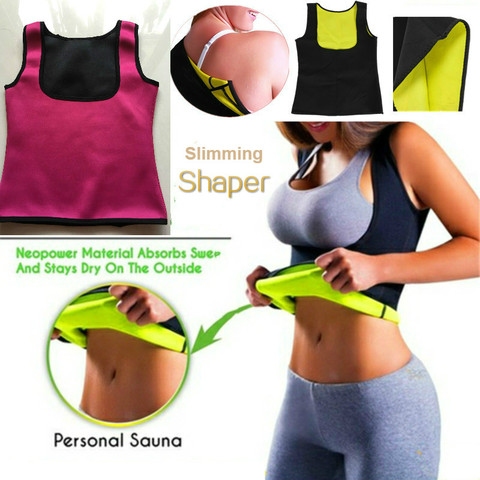 Women Waist Trainer Slimming  Body Shapers Sauna Waist Corset Reducing Shapewear Fat Burning Vest Sweat Tank Top Weight Loss ► Photo 1/5