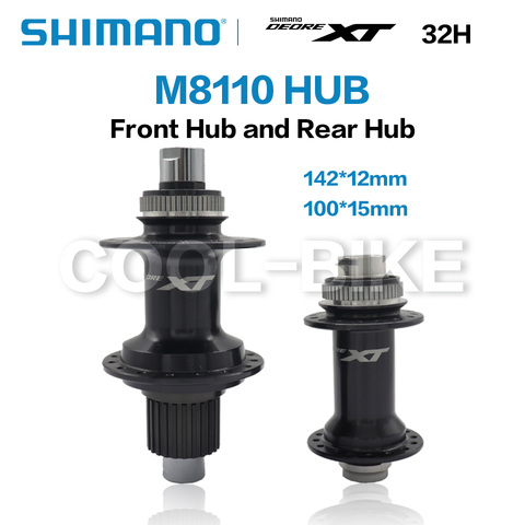 SHIMANO DEORE XT M8110 FH BH M8100 HUB 12s Hub 32H Center Lock 142x12mm 100x15mm Hub E-THRU Axle Bike 12 speed HB-M8110 FH-M8110 ► Photo 1/5