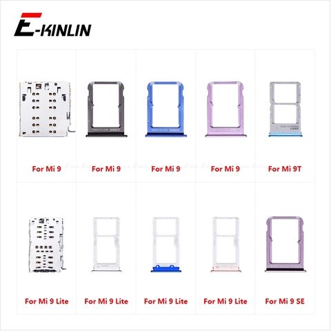 Sim Card Socket Slot Tray Reader Holder Connector Micro SD Adapter Container For XiaoMi Mi 9T 9 Lite SE Replacement Parts ► Photo 1/6