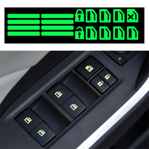 Car sticker Car window switch Luminous sticker for nissan x trail t32 juke qashqai j11 almera for subaru forester xv ► Photo 1/6