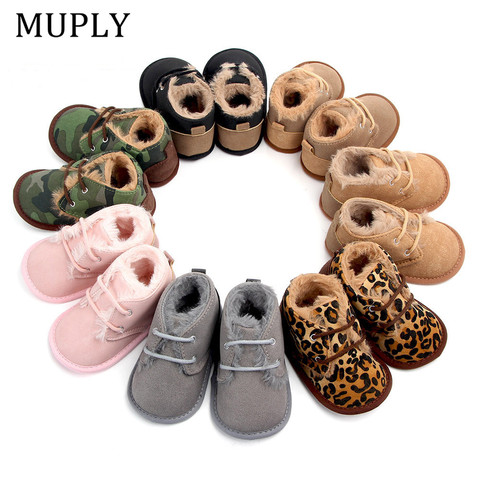 2022 Baby Girls Boys Winter Keep Warm Shoes First Walkers Sneakers Kids Crib Infant Toddler Footwear Boots Newborns Prewalkers ► Photo 1/6