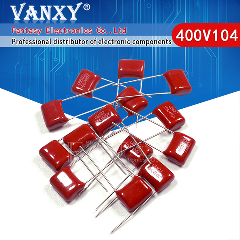 10PCS 400V104J Pitch 10mm 0.1UF 100NF 400V 104 CBB Polypropylene film capacitor ► Photo 1/6