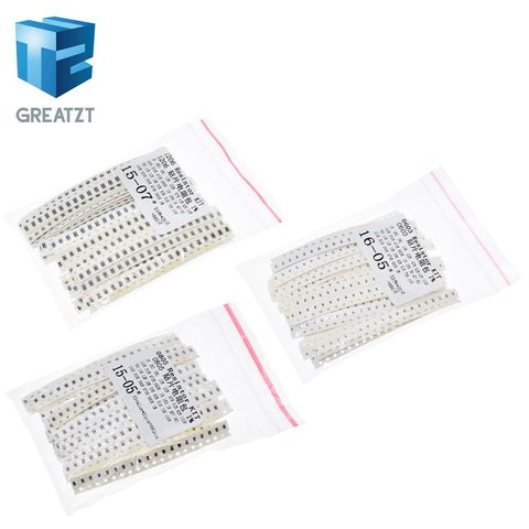 GREATZT 0603 0805 1206  SMD Resistor Kit Assorted Kit 1ohm-1M ohm 1% 33valuesX 20pcs=660pcs Sample Kit ► Photo 1/6