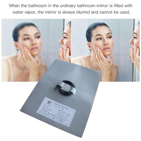 Bathroom Mirror Protective-Film Self-timer mirror Waterproof Anti-Fog electric heating glass heater special film 400MM * 600MM ► Photo 1/6