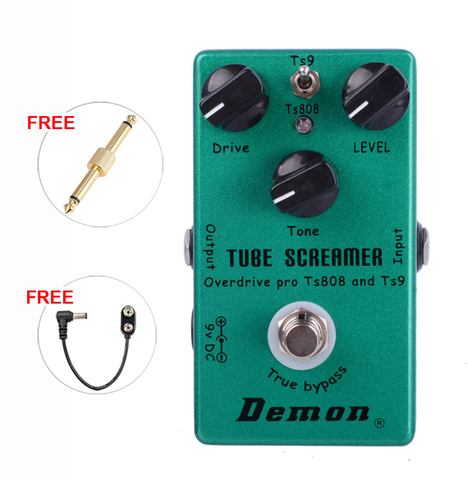 Demon TS808 Tube Screamer Overdrive Pro Vintage Electric Guitar Effect Pedal 2 in 1 Overdrive And True Buypass ► Photo 1/5
