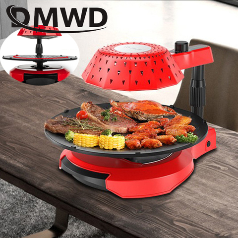 Electric Oven Smokeless BBQ 3D Infrared Kebab Grill Roaster Korean Automatic Rotary Barbecue Stove Griddle Teppanyaki Frying Pan ► Photo 1/3